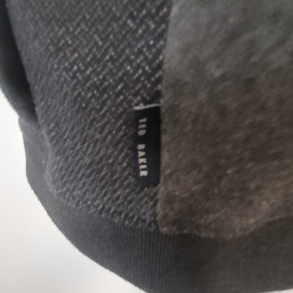 Ted Baker Jensill Herringbone Zip Cardigan Size 5 (US L) - Picture 13 of 16